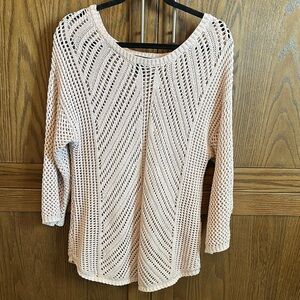 Cream spring/summer knit